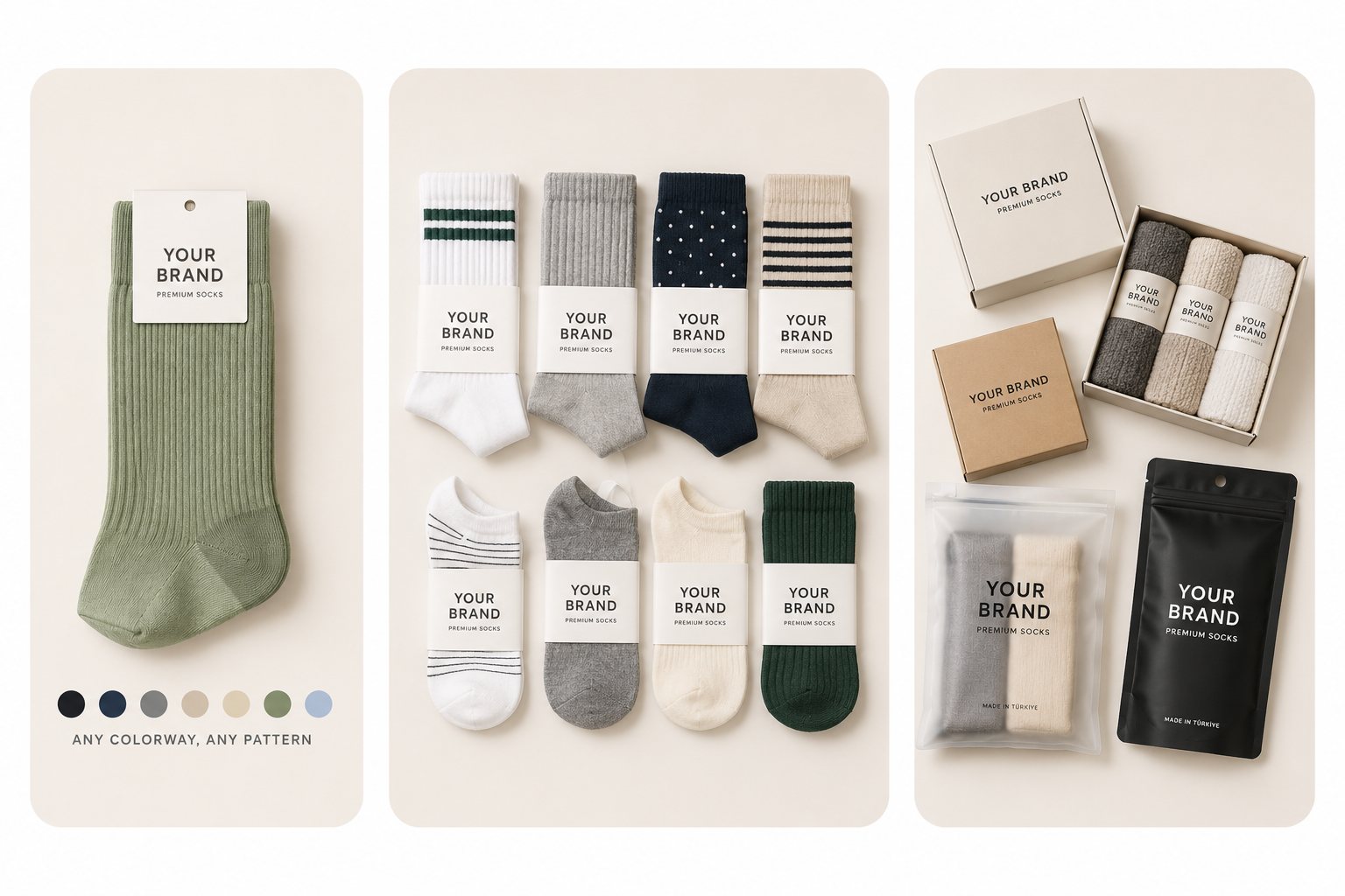 Private label socks with your brand